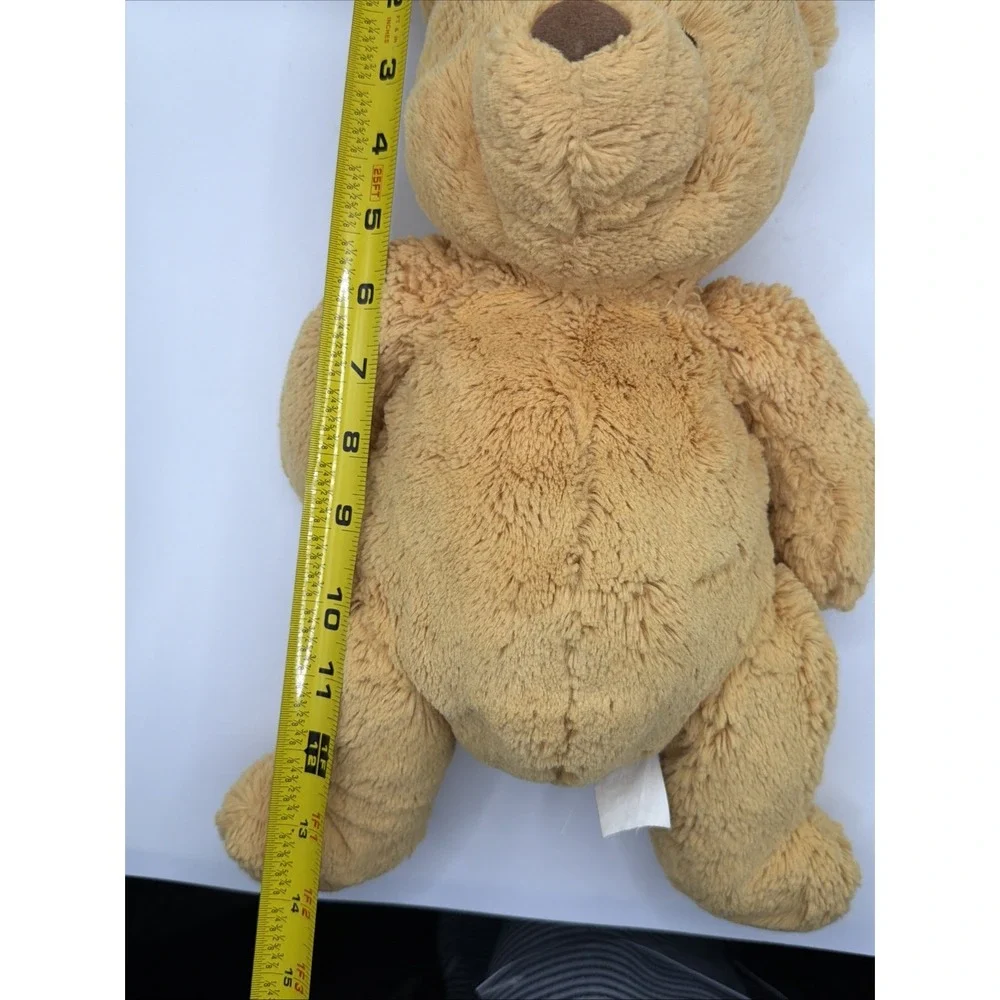 Disney Winnie The Pooh Plush Rattle Bear Weighted Heavy Soft‎ Stuffed Toy 13inch